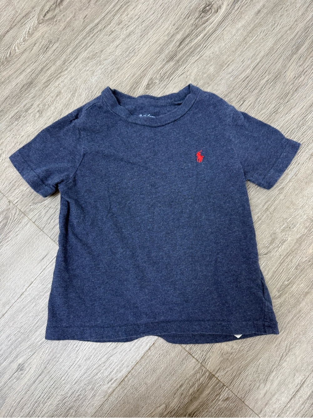 24 Month Ralph Lauren Navy Blue Short Sleeve Logo Tee for Kids